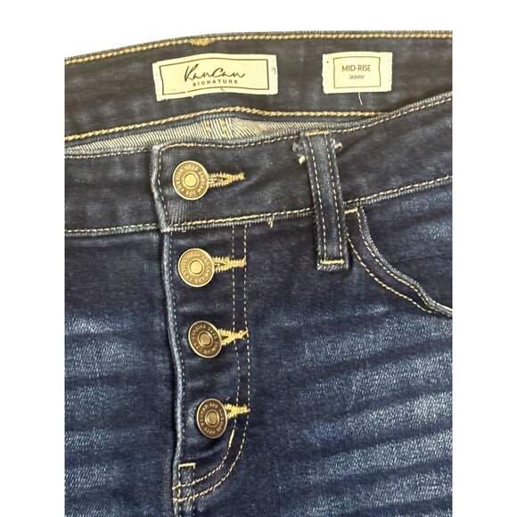 KanCan Signature Mid-Rise Skinny Stretch Jeans Size 27 Buckle BKE Button Fly - Picture 10 of 16